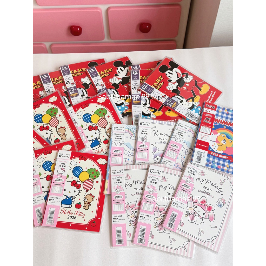 สมุดแพลนเนอร์  Sanrio 2026 (พร้อมส่ง) ❤️💖