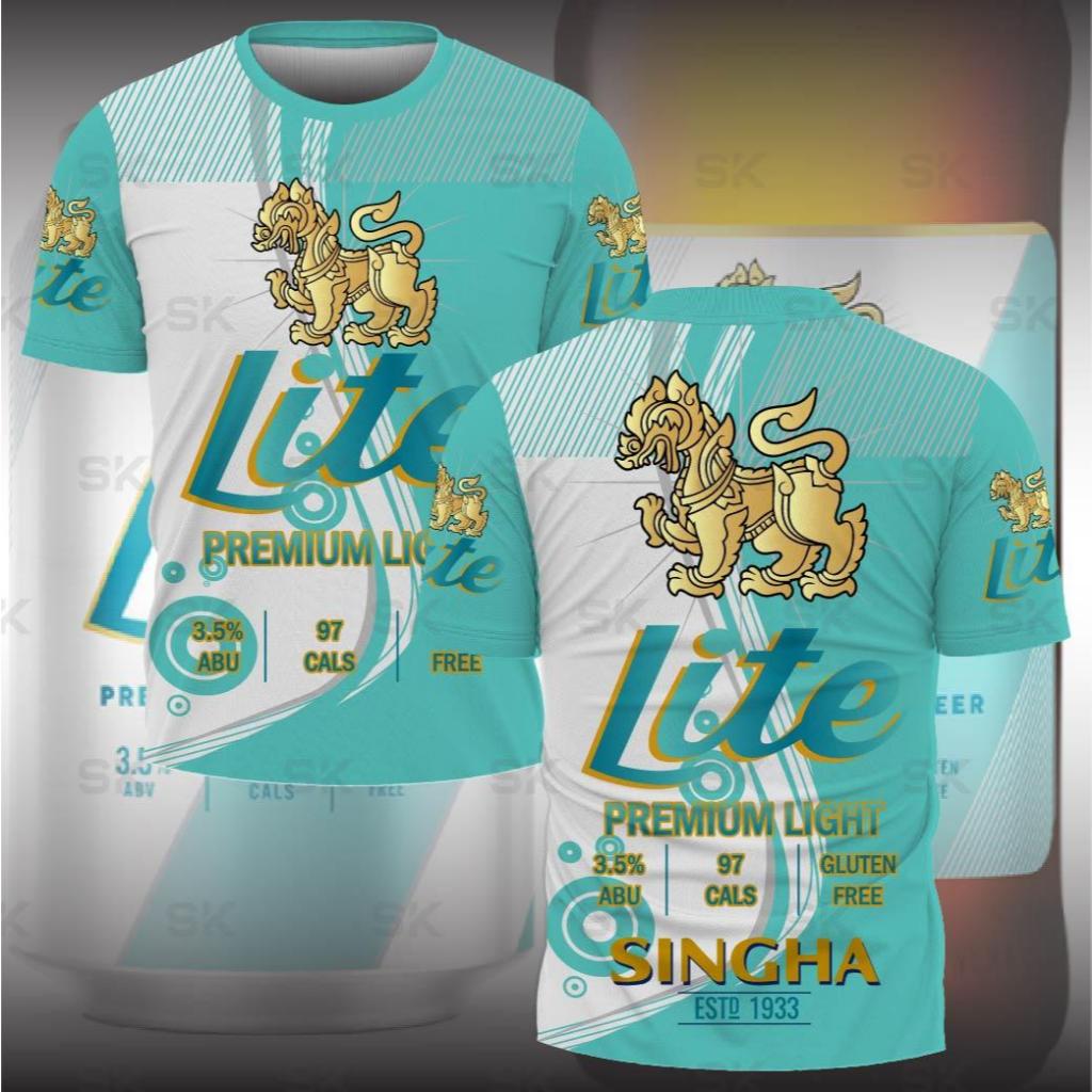 เสื้อกีฬาลาย สิงห์ Lite เเขนสั้นและแขนยาวเนื้อผ้าไมโครเกรดพรีเมี่ยม