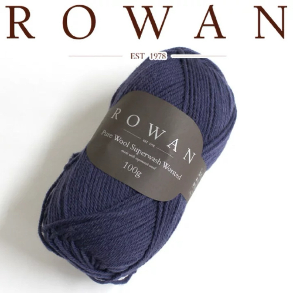 Rowan Pure Wool Superwash ไหมวูล 100% ถักเสื้อ ถักหมวก Worsted ขนาด 100g made in romania