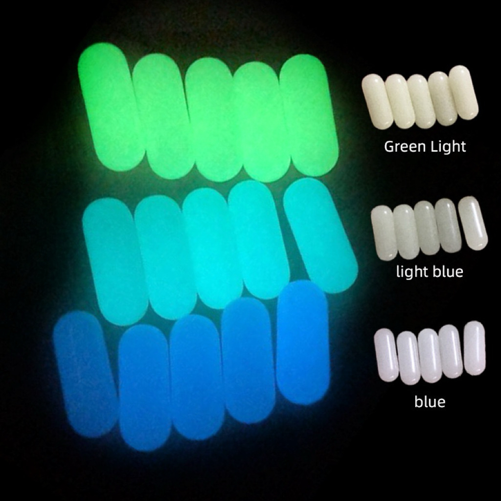Glow in the Dark Quartz Inserts 15x6mm