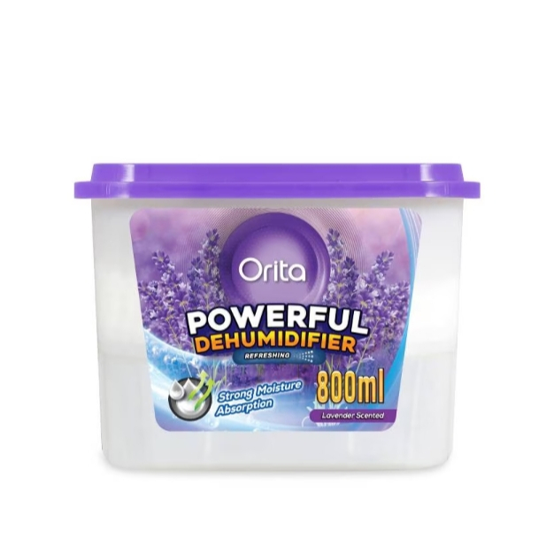 Orita กล่องดูดความชื้น โอริต้า ลาเวนเดอร์ เซ็นเท็ด พาวเวอร์ฟูล ดิฮูมิดิฟายเออร์ 800มล.