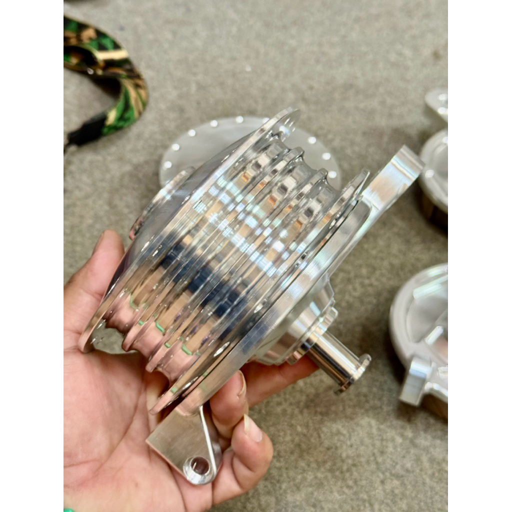 ดุมหน้าโยงcnc 1ชุดได้ ดุมหน้าฝาเบรค บุชหน้าบุชใน  ใส่รถที่มีตระเกียบหน้าได้ แกน10มิล - รูปที่ 2