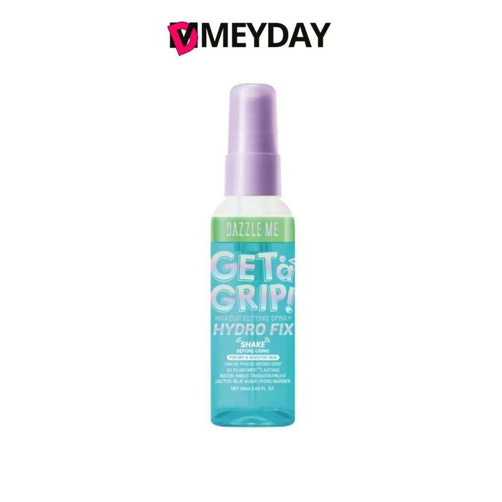แดซเซิล มี เก็ท อะ กริป เมคอัพ เซ็ทติ้ง สเปรย์ ไฮโดร ฟิกซ์ Dazzle Me Get A Grip Makeup Setting Spray Hydro Fix 60ml.