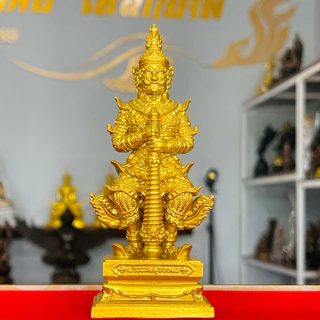 ท้าวเวสสุวรรณ แร่เหล็กน้ำพี้ ขนาดเล็ก ฐานกว้าง2นิ้วสูง4.5นิ้ว เเถมฟรีคาถาบูชา พระผงแร่เหล็กน้ำพี้ เเละทูป