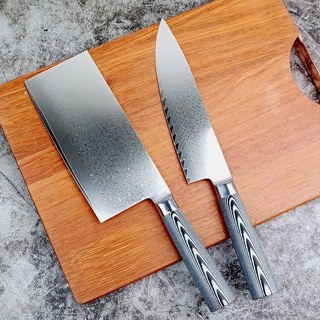 มีดเชฟ ดามัสกัสแท้ CDG-006 Chef Knife Damascus ตีเหล็กกระทบ …