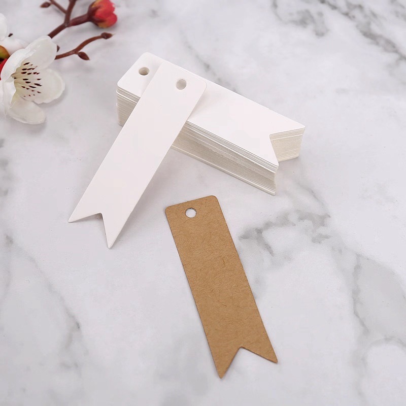 ป้าย Tag กระดาษทรงริบบิ้น สำหรับงานคราฟท์และแพ็กของ - รูปที่ 2