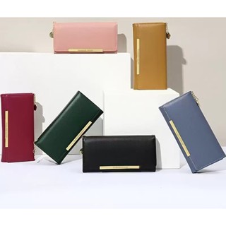 (CY2003)กระเป๋าสตางค์แบบยาวหรูหรา ดีไซส์สไตล์เกาหลี