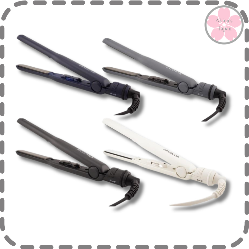 เครื่องหนีบผม SALONIA ขนาด 15 มม. [เลือกได้จาก 4 แบบ] พลังไอออนลบ