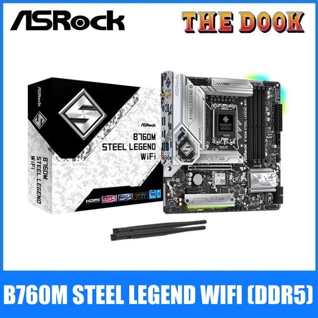 เมนบอร์ด ASROCK B760M STEEL LEGEND WIFI (DDR5) 🔥 มือสอง🔥