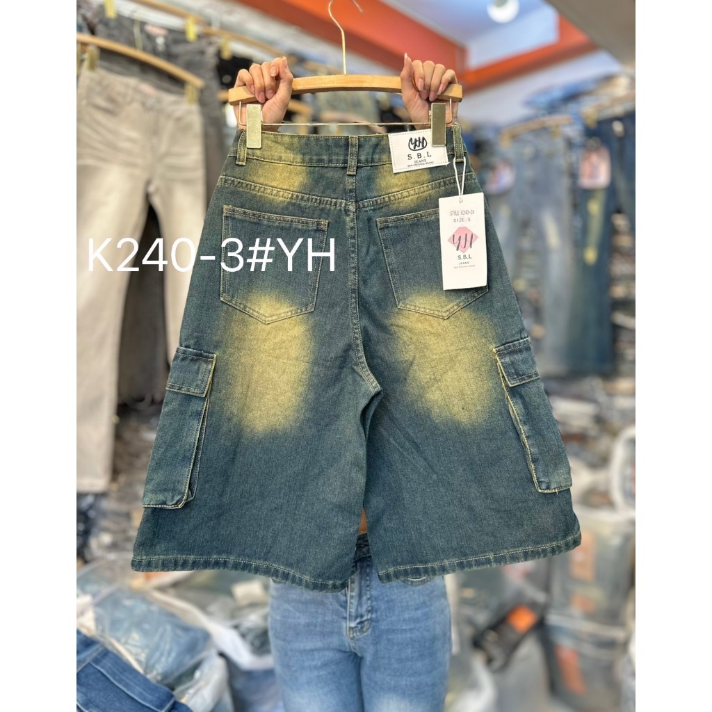 [ YHJEANS ] K240-3# Jorts Jeans.