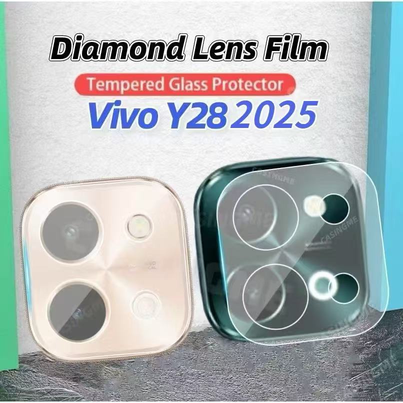 ฟิล์มกระจก เลนส์กล้อง สำหรับVivo Y28 Y28 4Gเต็มเลนส์ สีใส