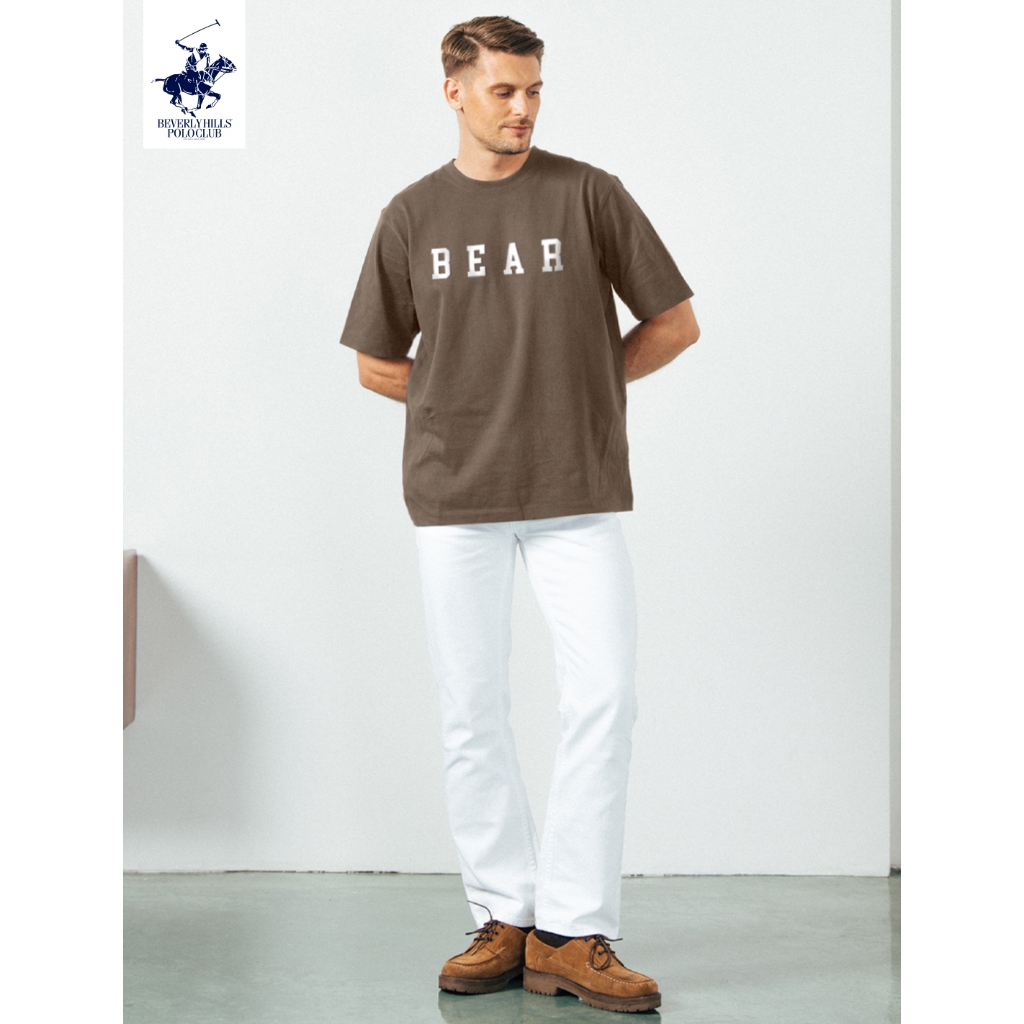 BEVERLY HILLS POLO CLUB  เสื้อยืดคอกลมแขนสั้น ทรงหลวม (T-Shirts Oversized)  รุ่น BNSO028