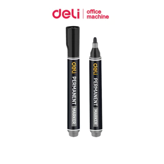 Deli ปากกาเคมี 1.8 มม ปากกามาร์คเกอร์ ปากกาเขียนถุงพลาสติก แห้งเร็ว กันน้ำ Permanent Marker