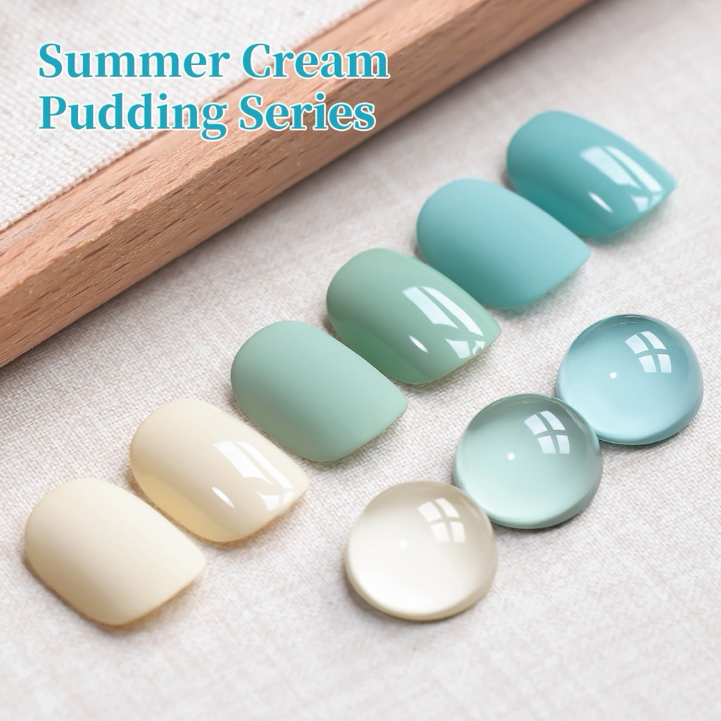 Pudding Milk White | Cream Mint Green | Soft Candy Mint 3 โทนสีขายดีสุดฮิต เงางาม ติดทนนานเหมือนทำซา