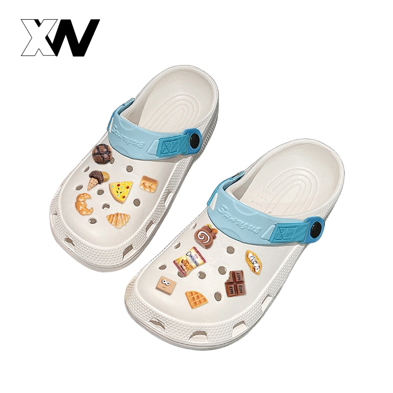 XWbrand   รองเท้าแฟชั่น พื้นหนาใส่ สบาย วัสดุเบาเดินคล่อง พร้อมตัวติดสุดโซคิ้วท์ ราคาไม่แพง กดเลย