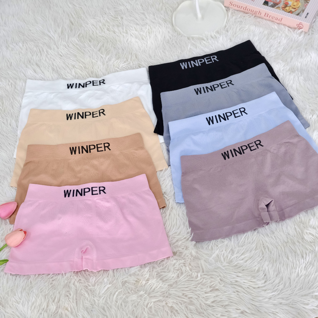 กางเกงชั้นในผู้หญิง ขาสั้น ผ้าทอ ฟรีไซส์เอว 24-54 นิ้ว ใส่สบายสุดๆ (W9)