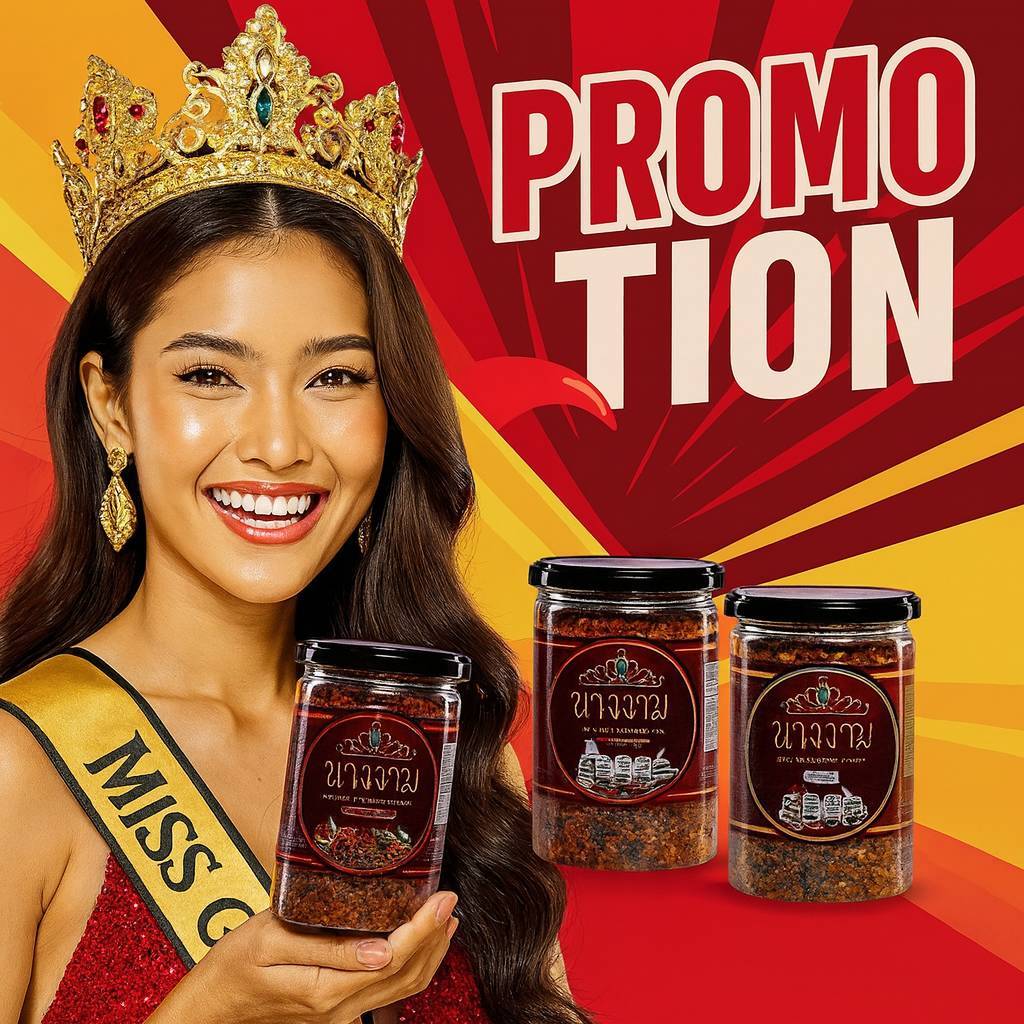 3 กระปุก น้ำพริกปลาสลิดนางงาม รสต้มยำ.  รสเผ็ดมาก รสเผ็ดน้อย คละรสชาติได้ ของแท้ ส่งตรงจากคุณณวัฒน์