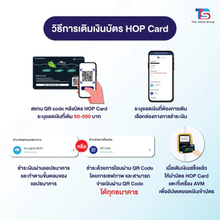 HOP Card บัตรโดยสารอิเล็กทรอนิกส์แบบเติมเงิน