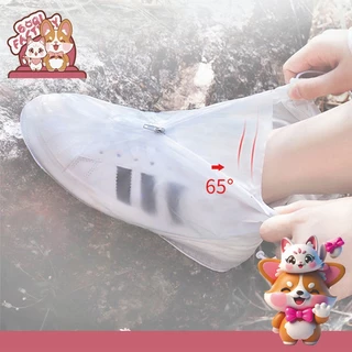 Boqi Factory ถุงคลุมรองเท้ากันน้ำ รองเท้ากันฝนพีวีซีกันลื่น พื้นยางกันลื่น ใส่เดินสบาย ShoeA5