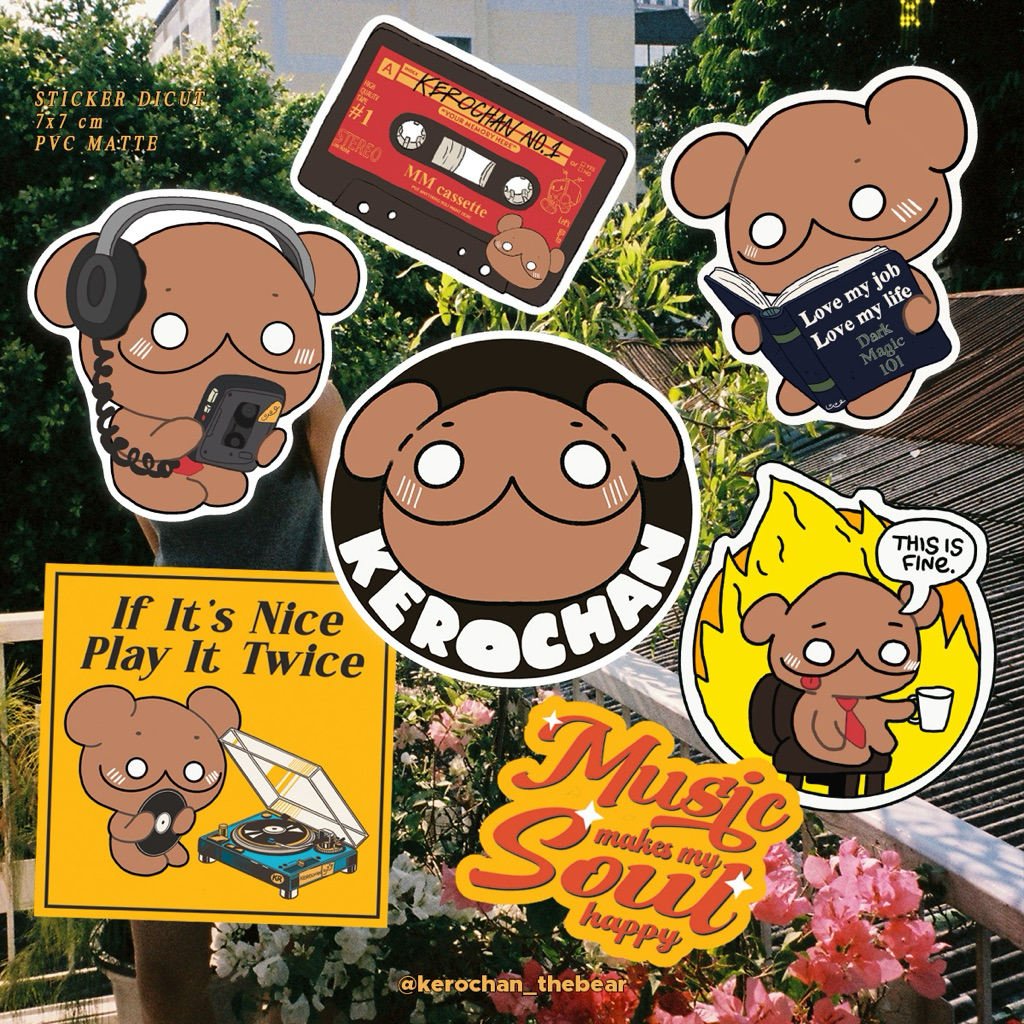 Kerochan Sticker Dicut 100%