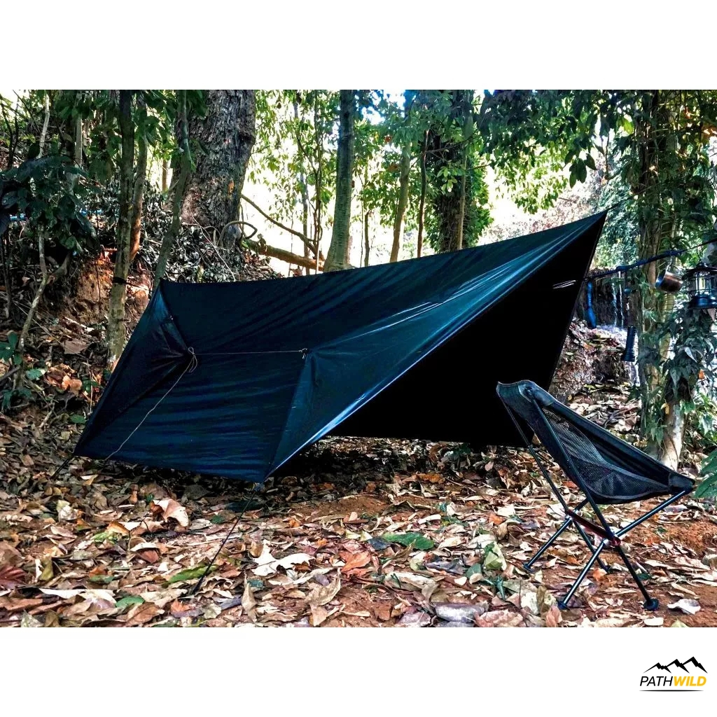 Flysheet Thai 210t Ripstop 3.6x3 tarp hammock 2000mm ฟลายชีท ทาร์ป กันฝนกันน้ำ