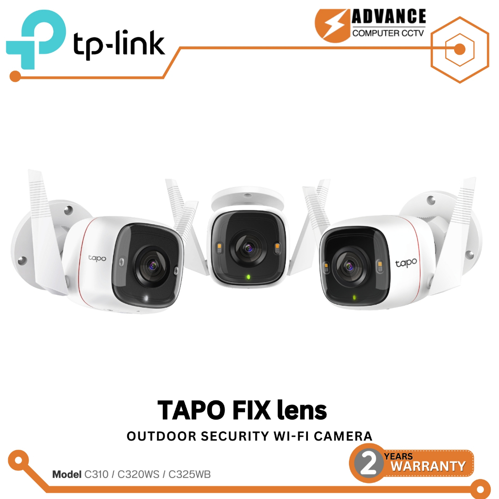 TP-LINK TAPO (C310 , C320WS , C325WB ) Outdoor Security Wi-Fi Camera