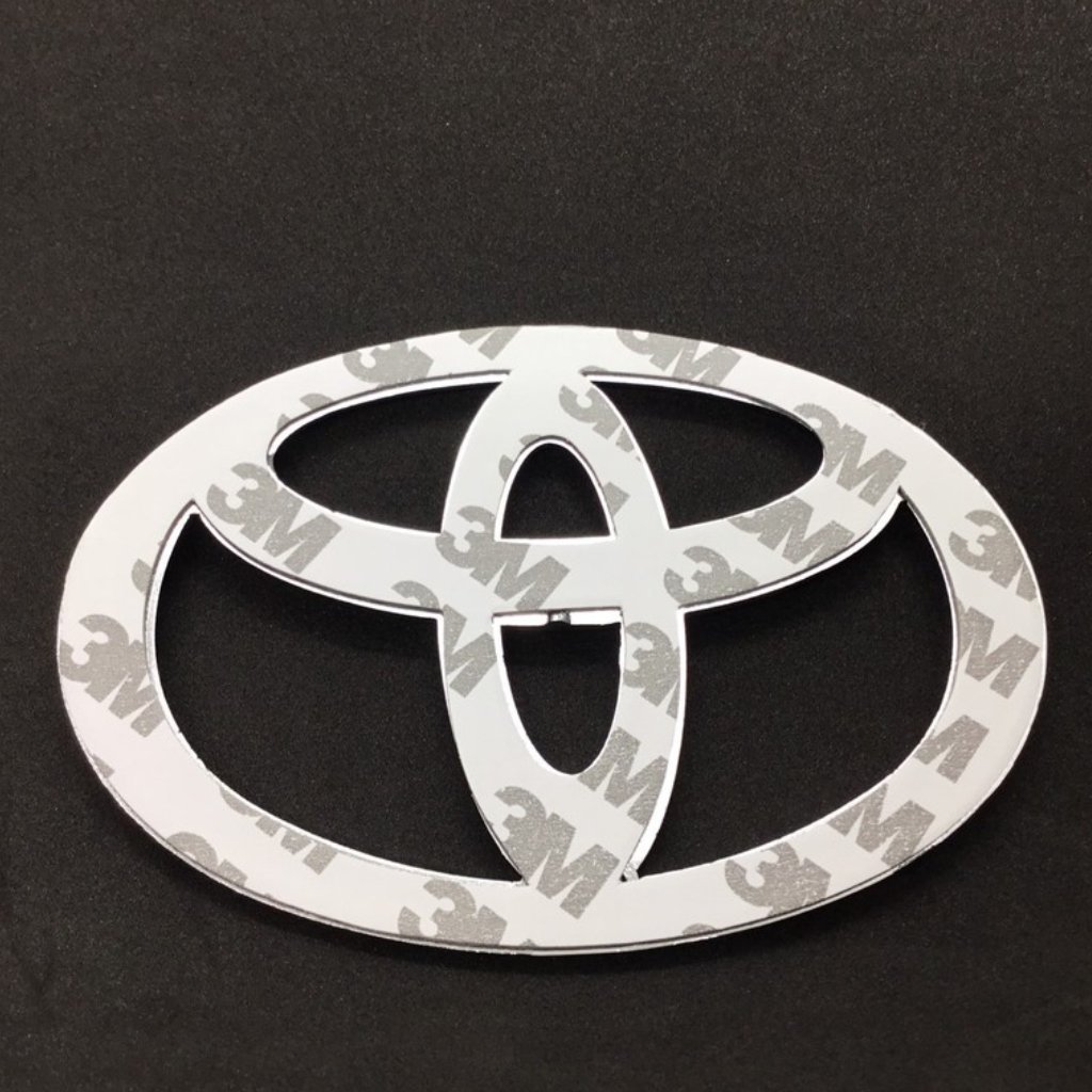 LOGO TOYOTA โลโก้โตโยต้า ตราหน้ากระจัง โลโก้ฝากระโปรงท้ายหลายขนาด พร้อมเทปกาว2หน้าอย่างดี ติดรถtoyotaทุกรุ่น - รูปที่ 7