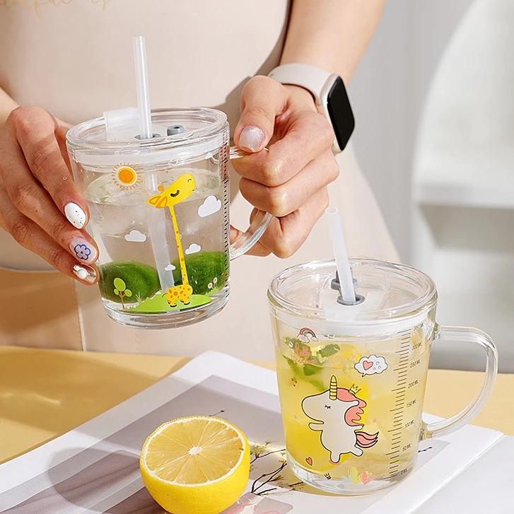 แก้วน้ำใส มีขีดวัดระดับ ปลอดภัย ตราช้าง ถ้วยเด็ก 350ml ทนทาน ใช้งานง่าย จัดส่งรวดเร็ว COD