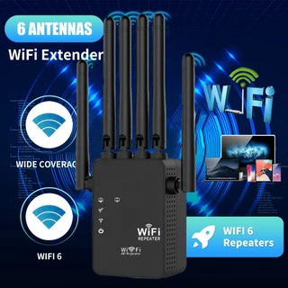 🔥6 เสาอากาศ ตัวดูดสัญญาณ ตัวขยายสัญญาณ wifi 300Mbps2.4G/5GHZ ขอบเขตความคุ้มครอง 700㎡ ตัวกระจายwifi repeater ตัวกระจา