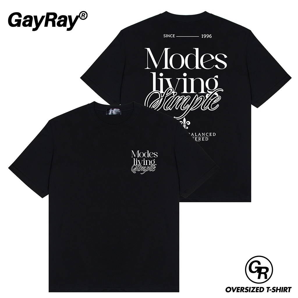 GayRay ⎰SIMPLE ⎱  เสื้อยืดโอเวอร์ไซส์ Cotton 100% นุ่่ม ใส่สบาย