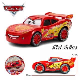 โมเดลรถเหล็ก แมคควีน no.95 (สีแดง) the cars วิ่งได้ระบบPULL BACK มีไฟ-มีเสียง โครงสร้างเหล็ก รถของเล่น 8888 # 89981#