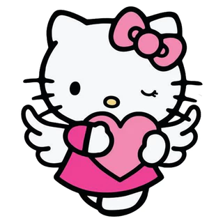 ตัวรีดติดเสื้อ Hello kitty set.2 ขนาด 10 CM🍒 แผ่นฟิมล์รีดร้อน อาร์มติดเสื้อ DIY คิตตี้ 🍒