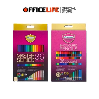 Master Art (มาสเตอร์อาร์ต) ดินสอสี สีไม้ 12 24 36 48 สี มี แบบแท่งยาว 1 หัว และ 2 หัว ( 1 กล่อง )