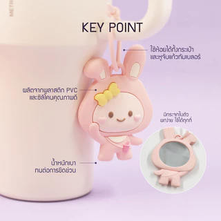 LocknLock กระจกห้อยแก้วน้ำ รูปกระต่าย RABBIT MIR รุ่น LAC013PIK