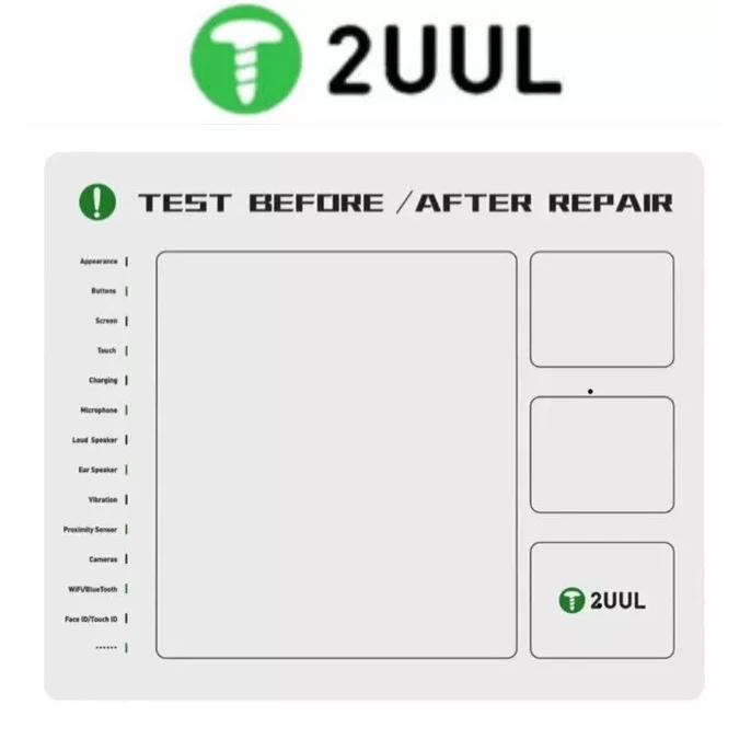 2uul ST92 300 มม.* 250 มม.แม่เหล็กโต๊ะสําหรับซ่อมโทรศัพท์มือถือ
