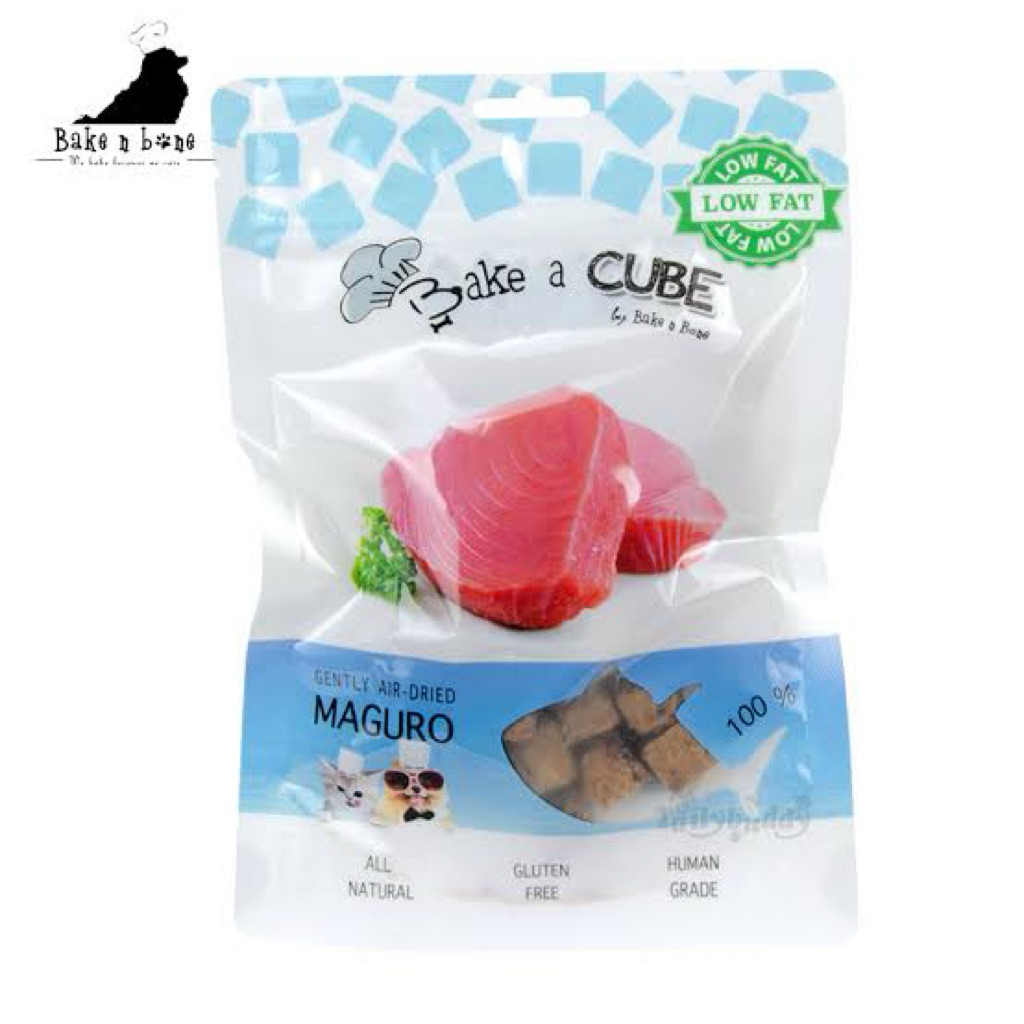 east Bake a cube maguro 100% 70 กรัม มากูโระ ฟรีซดราย สำหลับสุนัข
