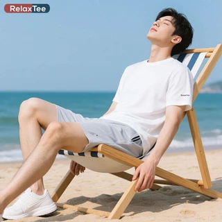 RelaxTee เสื้อยืดแขนสั้นยูนิเซ็กส์ 3 การป้องกัน ระบายอากาศดี สวมใส่สบาย กันน้ำ กันน้ำมัน กันคราบ ผ้าฝ้ายแท้ 100% อ่อนโยน