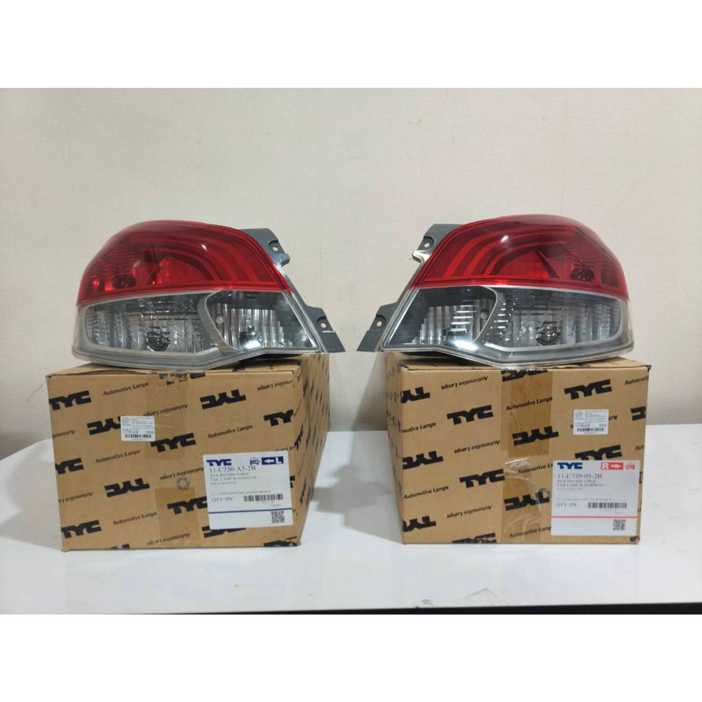 TYC ไฟท้าย Mitsubishi ATTRAGE ปี 2013-2016 รุ่นหลอดธรรมดา มิตซูบิชิ แอททราจ โคมไฟท้าย ไฟท้ายแอททราจ