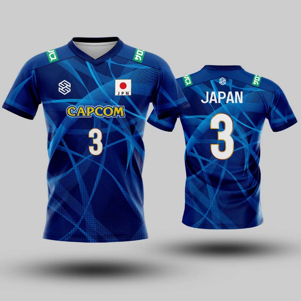 🌈✨เสื้อแขนสั้นพิมพ์ลาย(หน้า-หลัง) เสื้อวอลเลย์ทีมJAPAN 2025 สามารถใส่ชื่อ เบอร์ นักกีฬา ฟรี!!! แจ้งที่หมายเหตุ