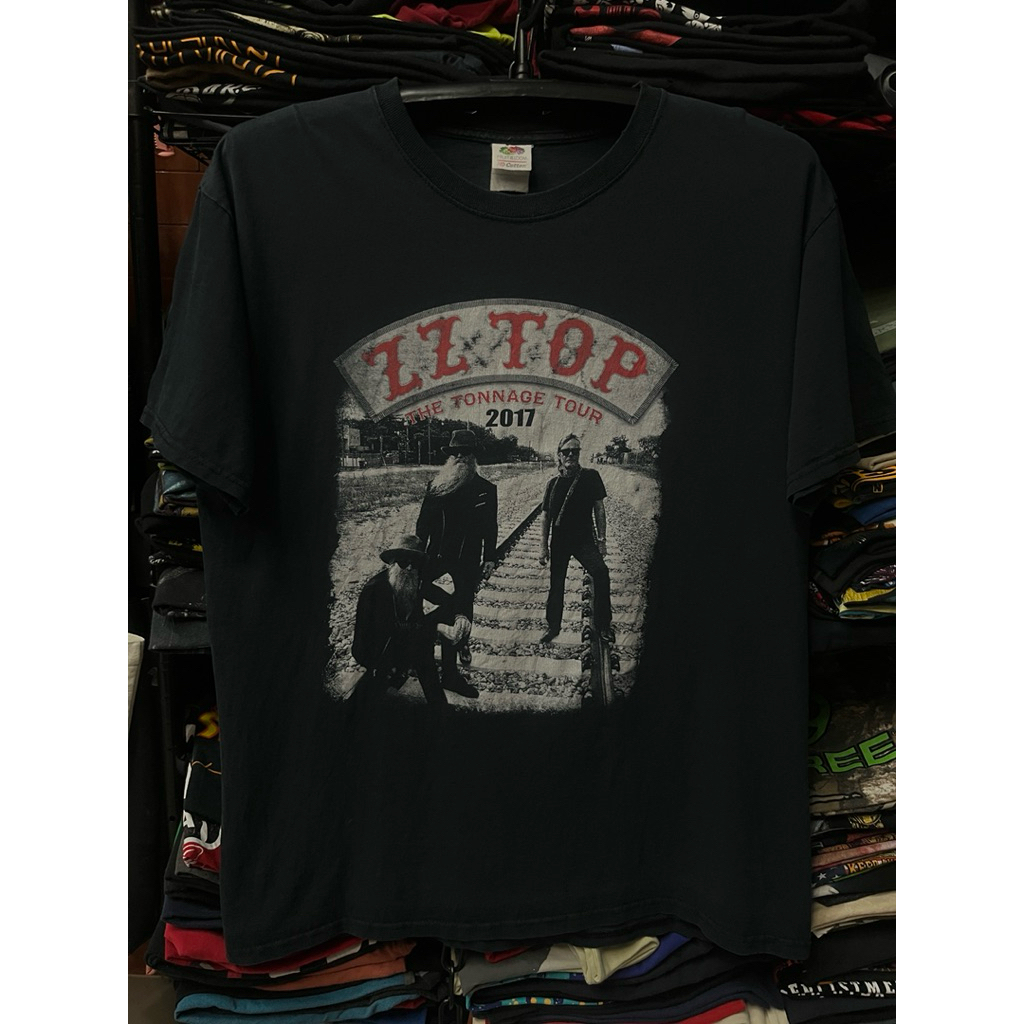 เสื้อยืดวินเทจ ZZ TOP TOUR 2017