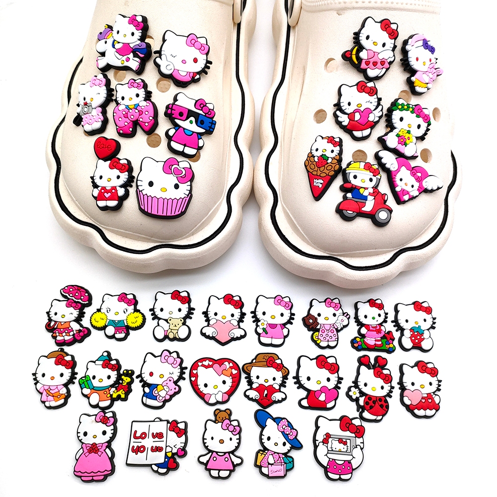 35 ชิ้น/เซ็ตรองเท้า shoes MEIDJ ตัวติดรองเท้า Pvc ตัวการ์ตูนสำหรับตกแต่ง Diy รองเท้าหัวโตติดง่าย น่ารัก