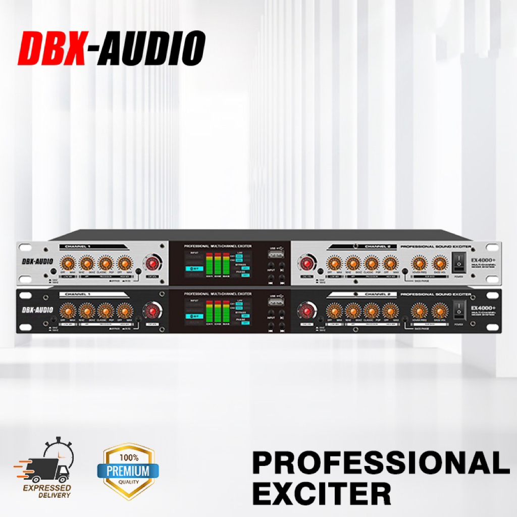 DBX-AUDIO EX4000+ Exciter, Mid-Treble Booster, MAXIMIZER Digital Audio Tuning, Sound Audio Exciter โ
