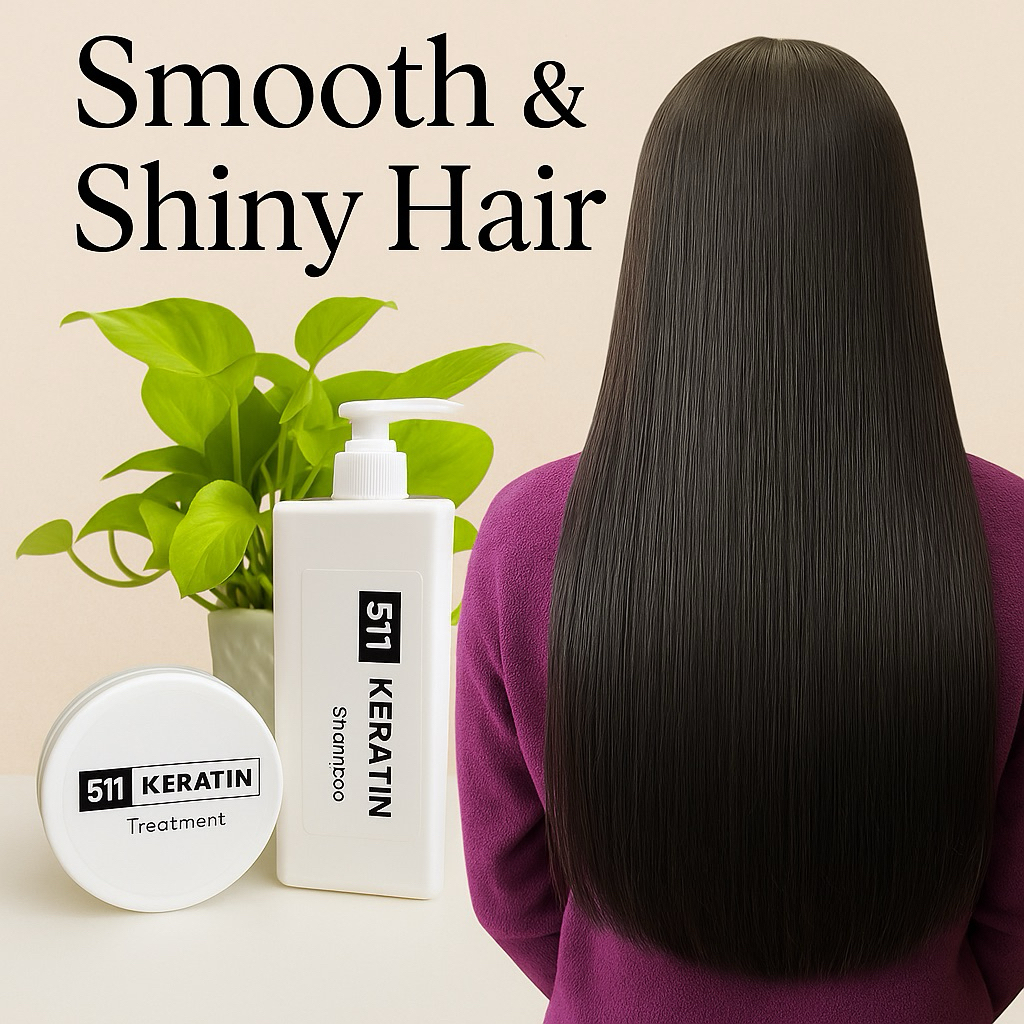 511 แชมพูเคราตินสำหรับผมยืดเคราติน ดัดวอลุ่ม รักษาเคราตินให้อยู่บนผมยาวนาน