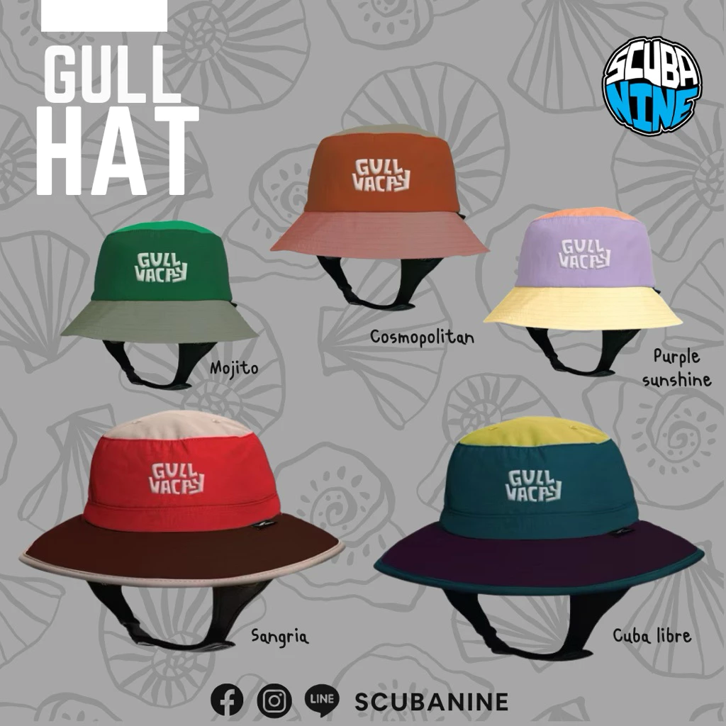 New Collection 🎄🧑🎄 หมวกดำน้ำ ดำน้ำ GULL diving hat มีหลายสี สีใหม่ 2025 มีช่องใส่ท่อสน๊อกเกิ้ล