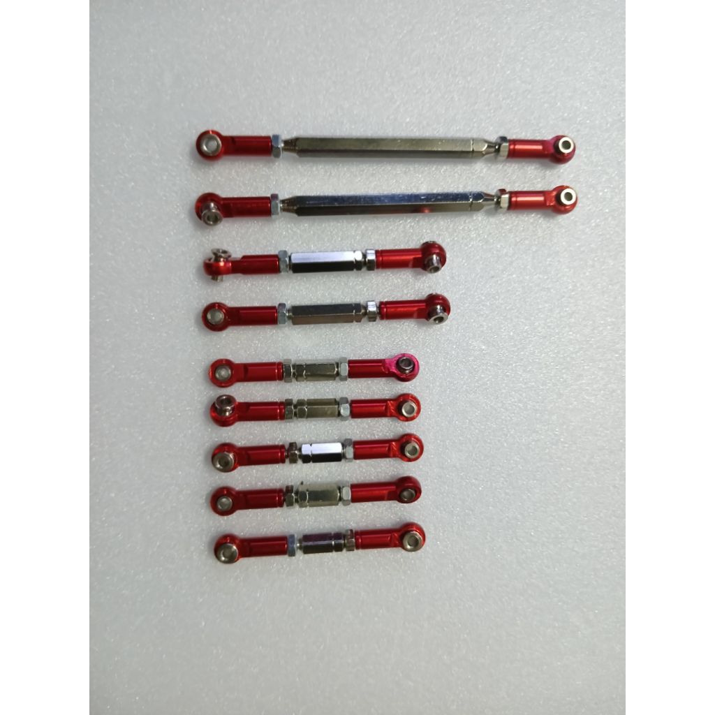 (สินค้าในไทย)โลหะปรับดึง Rod อัพเกรดพวงมาลัย Linkage สำหรับ Wltoys1/12,12423,12427,12428