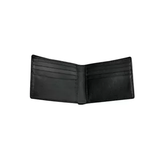 TAKEO KIKUCHI กระเป๋าสตางค์ใบสั้น CLASSIC GOLD LOGO SOFT LEATHER 8-CARD WALLET