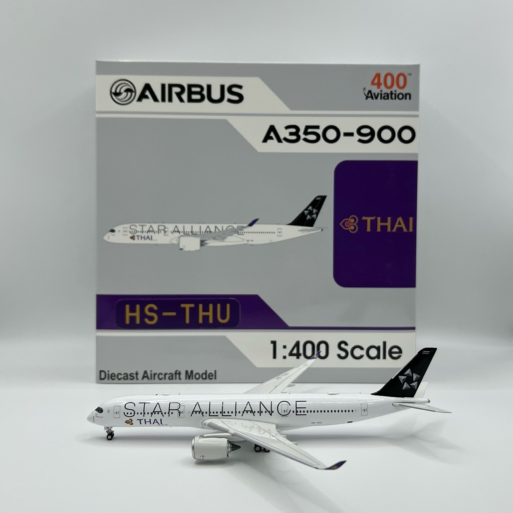 โมเดลเครื่องบิน Thai Airways Star Alliance A350-900 HS-THU [พร้อมส่ง]