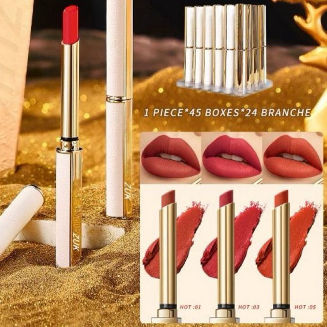 ลิปสี ZUK luxury Lips ( 1 กล่อง บรรจุ 24 ชิ้น) 🌈💄💋