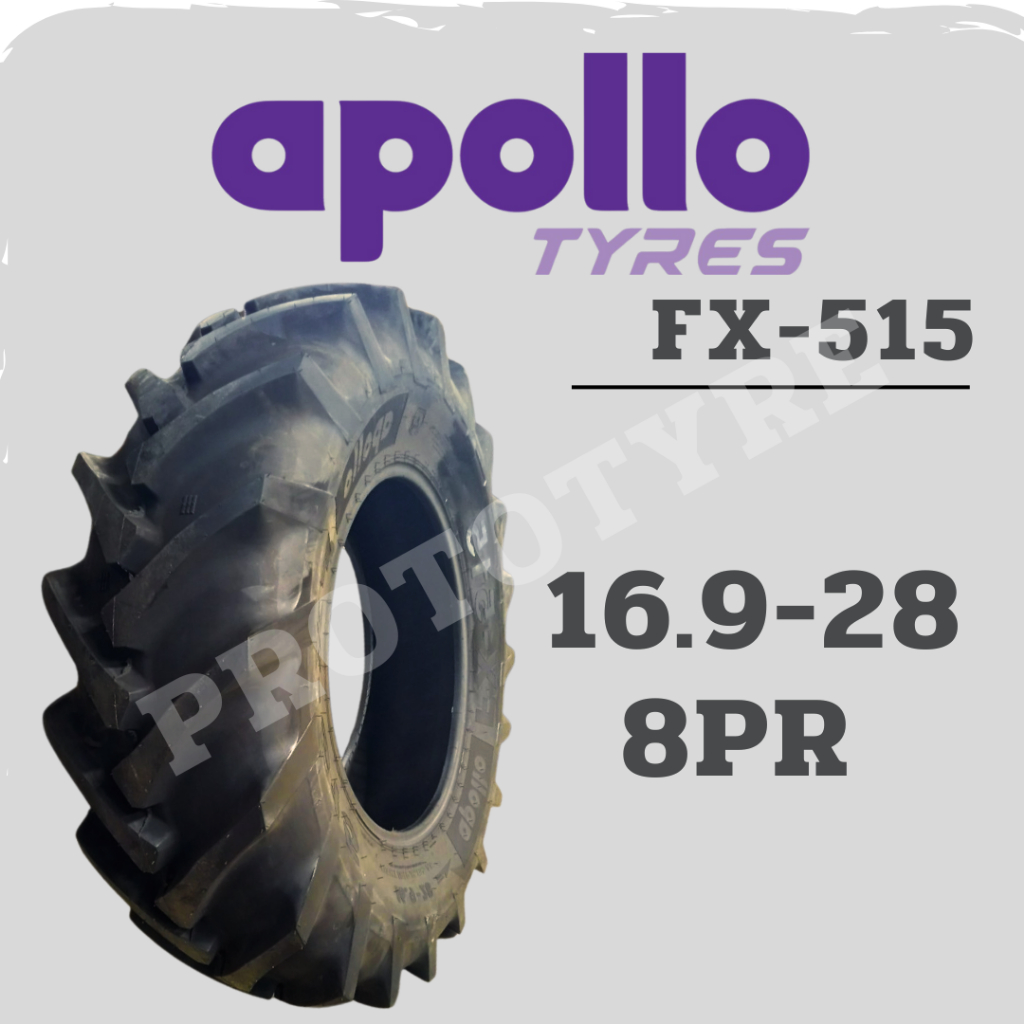 ยางรถไถ 16.9-28 8PR ยี่ห้อ apollo รุ่น FX-515