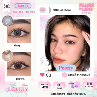 คอนแทคเลนส์ (มินิ) ตาหวาน 💖 Peony gray brown 💖 สีนวลละมุน Lovelyplus ใส่แล้วหวานธรรมชาติ ไม่หลอกตา เลนส์เกาหลีแท้ 🇰🇷